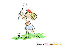 Golf Bild, Sport Cliparts, Comic, Cartoon, Image gratis
