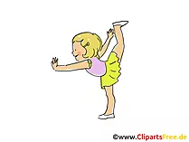 Gymnastik Bild, Clipart, Comic, Cartoon, Image gratis
