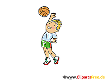 Handball Bild, Cliparts Sport, Comic, Cartoon, Image gratis