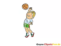 Handball Bild, Cliparts Sport, Comic, Cartoon, Image gratis