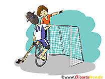 Hockey auf Fahrrad Clipart, Bild, Cartoon, Comic, Illustration Hockey auf Fahrrad Clipart, Bild, Cartoon, Comic, Illustration