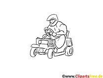 Kart fahren Malvorlagen zum Thema Sport