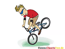 Mounting Bike Grafik, Illustration, Bild, Cartoon, Image