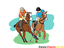 Polopferde Clipart, Bild, Cartoon, Comic, Illustration Polopferde Clipart, Bild, Cartoon, Comic, Illustration