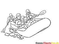 Rafting - Sport Malvorlagen