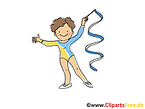 Rhythmische Gymnastik Bild, Clipart, Comic, Cartoon, Image gratis
