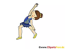 Rhythmische Gymnastik Kunst Bild, Clipart, Comic, Cartoon, Image gratis