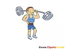 Schwerathlet Bild, Sport Cliparts, Comic, Cartoon, Image gratis