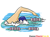 Schwimmen Grafik, Illustration, Bild, Cartoon, Image