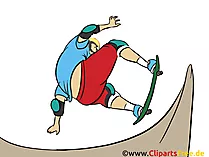 Skate Grafik, Illustration, Bild, Cartoon, Image