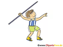 Speerwerfen Bild, Sport Cliparts, Comic, Cartoon, Image gratis