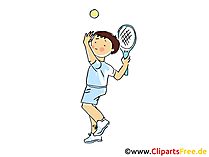 Tennis Bild, Sport Clipart, Comic, Cartoon, Image gratis Tennis Bild, Sport Clipart, Comic, Cartoon, Image gratis