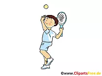 Tennis Bild, Sport Clipart, Comic, Cartoon, Image gratis