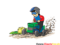 Trecker Treck Clipart, Bild, Cartoon, Comic, Illustration