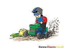 Trecker Treck Clipart, Bild, Cartoon, Comic, Illustration