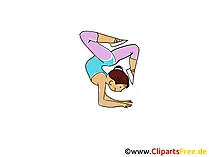 Turnerin Bild, Sport Cliparts, Comic, Cartoon, Image gratis