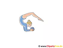 Turnerin, Trapezkünstlerin, Akrobatin Clipart
