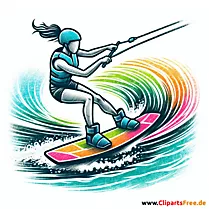 Wakeboard Clipart