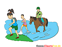Wandern Clipart, Bild, Cartoon, Comic, Illustration