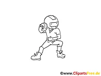 Football Comic, Cartoon, Pic, Image black and white