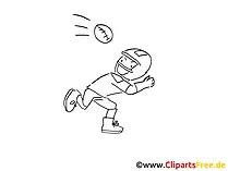 American Football coloring sheet free