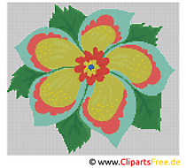 Blume Stick Vorlage kostenlos