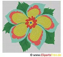 Blume Stick Vorlage kostenlos