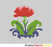 Flowers cross-stitch patterns