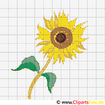 Kreuzstich kreativ Sonnenblume