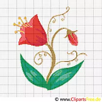 Kreuzstichvorlagen Blumen