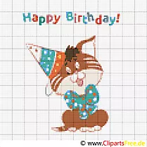 Lustige Katze Stickvorlage, Bild