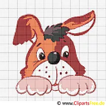 Kissen sticken selbst lustiger Hund