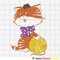 Kreuzstich Vorlagen kostenlos Katze
