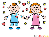 Strichmaennchen Hochzeit