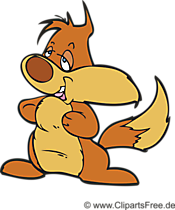 Eichhörnchen Clipart, Bild, Illustration