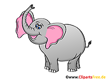 Elefant Clip Art, Grafik, Illustration, Bild gratis