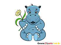 Flusspferd Clipart, Grafik, Illustration, Bild gratis Flusspferd Clipart, Grafik, Illustration, Bild gratis