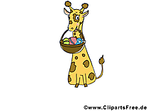 Giraffe Clipart Tiere lustig