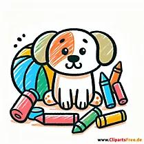 Catoonhund Clip Art