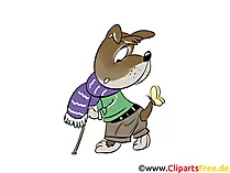 Comic Hund Clipart, Bild, Illustration