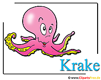 Krake Clipart-Bild kostenlos