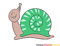 Schnecke Clipart, Illustration, Bild kostenlos