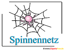 Spinnennetz Clipart-Bild kostenlos Spinne