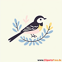 Bachstelze Clipart - Bilder zum Thema Vögel