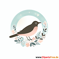 Drossel Clipart - Bilder zum Thema Vögel