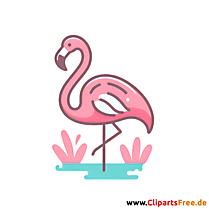 Flamingo Clipart - Bilder zum Thema Vögel