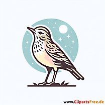 Lerche Clipart - Bilder zum Thema Vögel