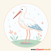 Storch Clipart - Bilder zum Thema Vögel