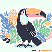 Tukan Clipart - Bilder zum Thema Vögel