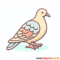 Turteltaube Clipart - Bilder zum Thema Vögel
